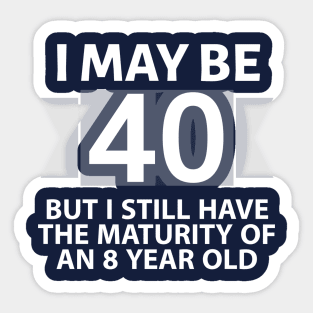 40th Birthday Sticker